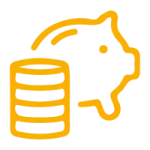 Sparschwein und Münzturm Icon