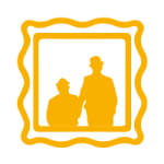 Pat & Patachon Bildmarke in einem Rahmen Icon